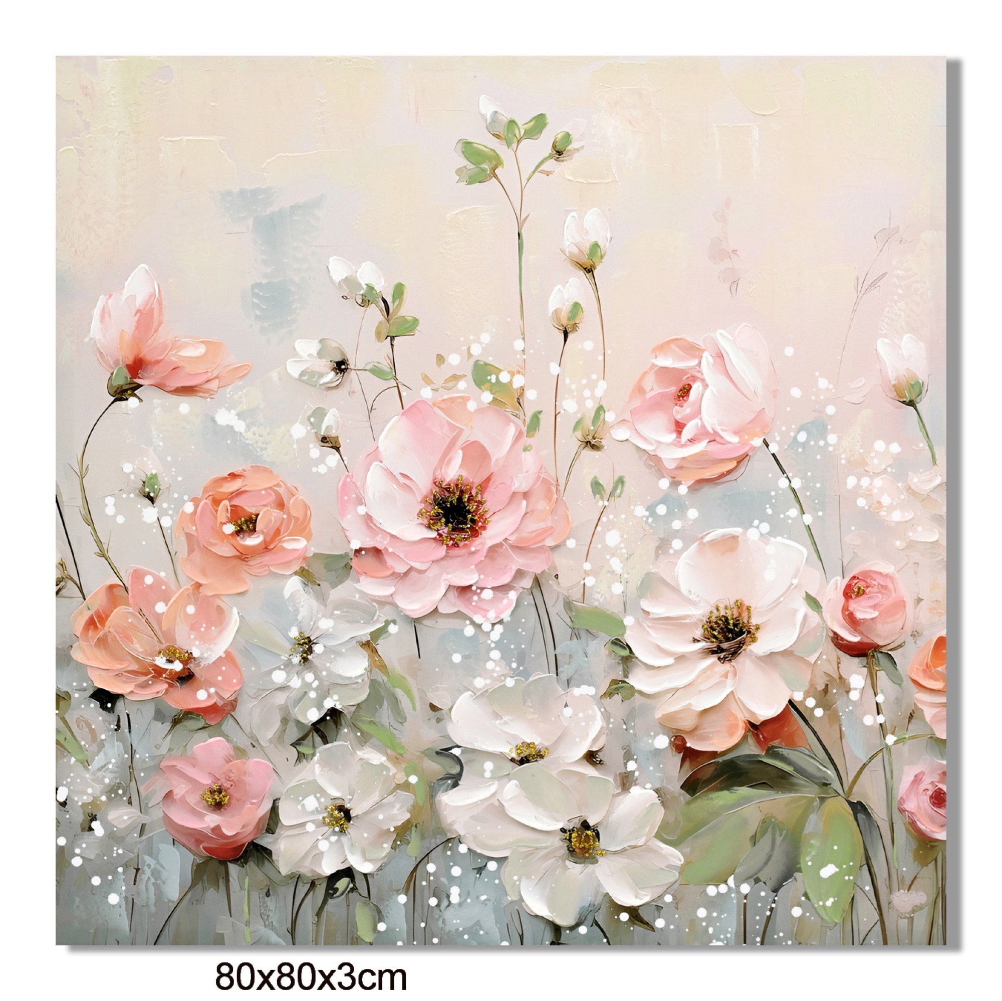 Large framed artwork for interior display