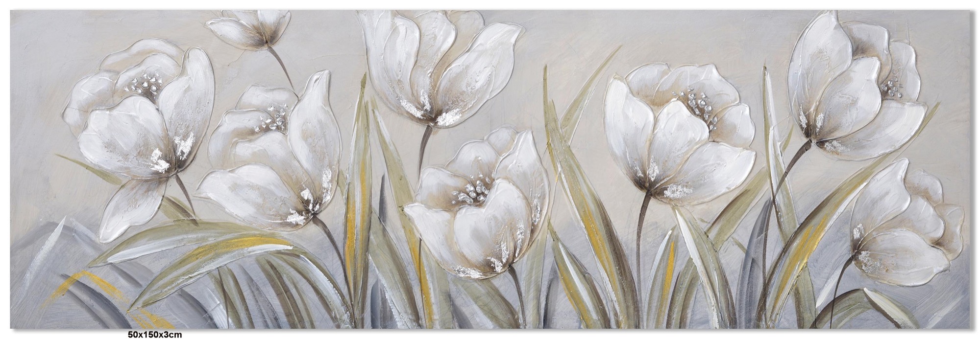 Decorative framed wall art arranged in a calm gallery setting